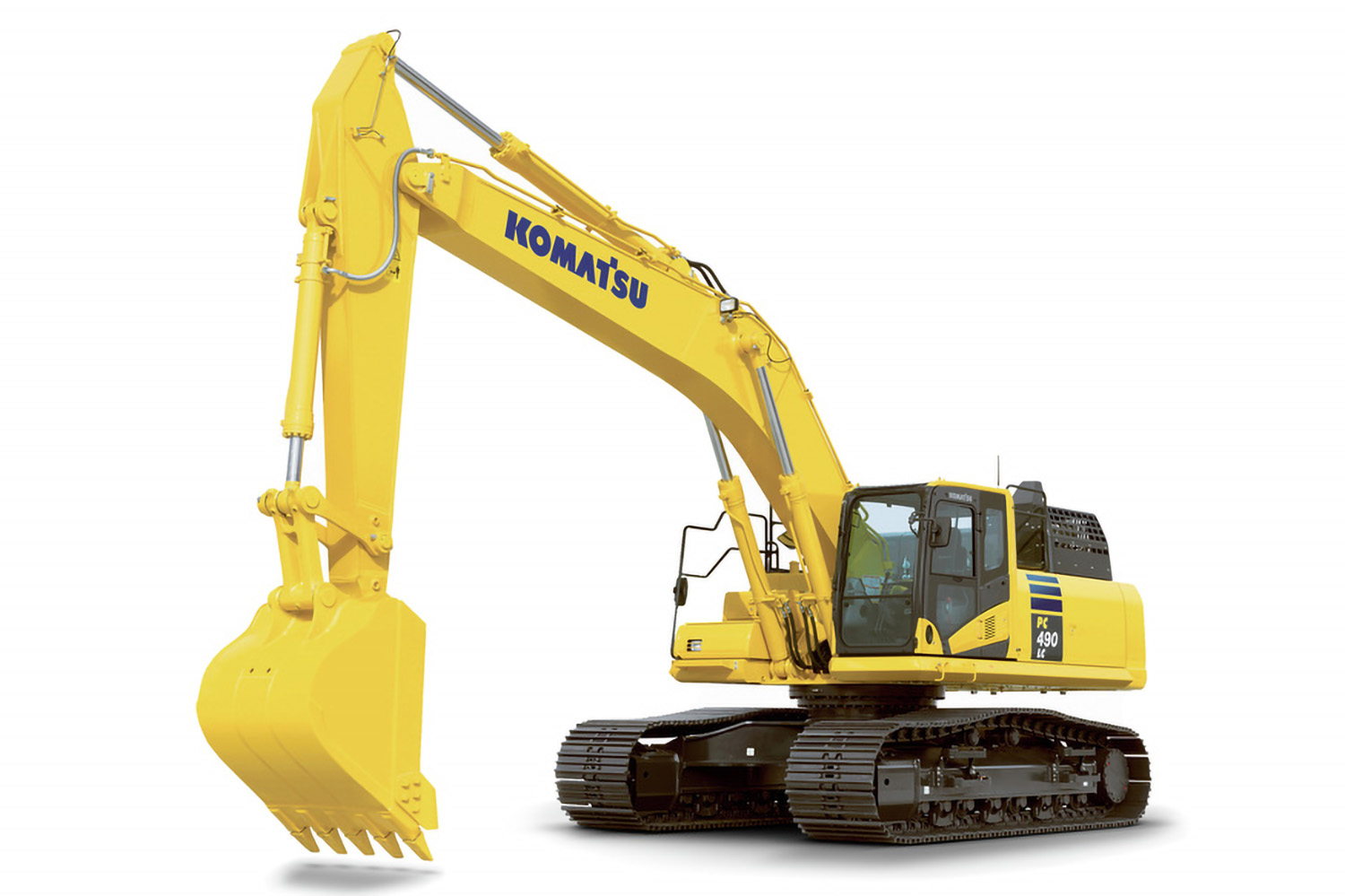 Representative tracked excavator for earthworks