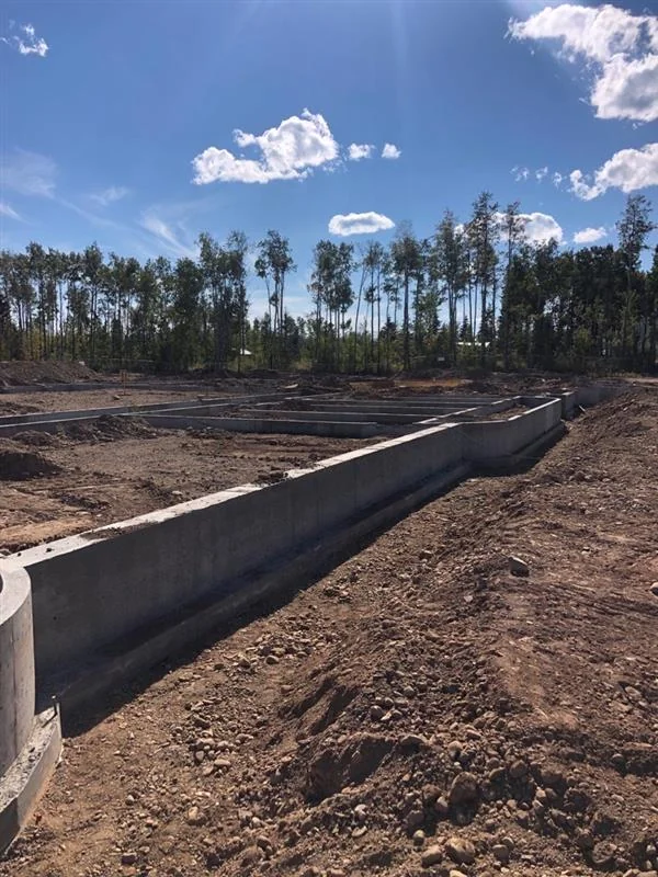 Base preparation and foundations at the Saulteau Cultural Centre