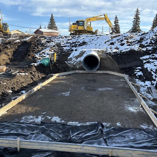 Storm water outfall construction at Barbaree Park