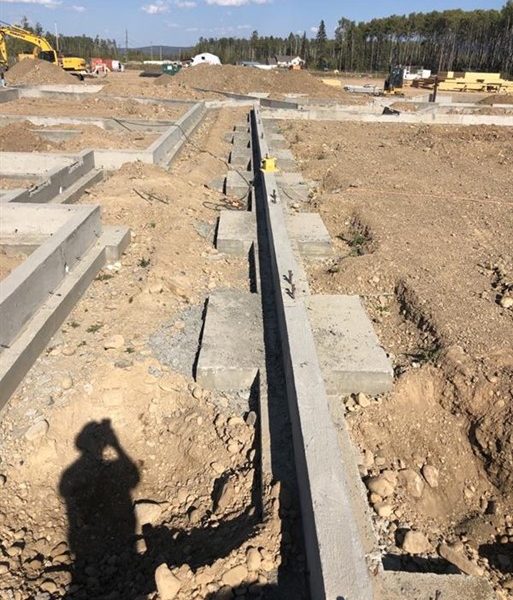 Civil earthworks at Saulteau Community Center