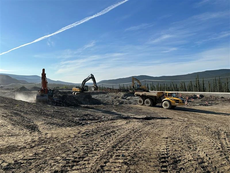 Faro Mine - Construction in progress