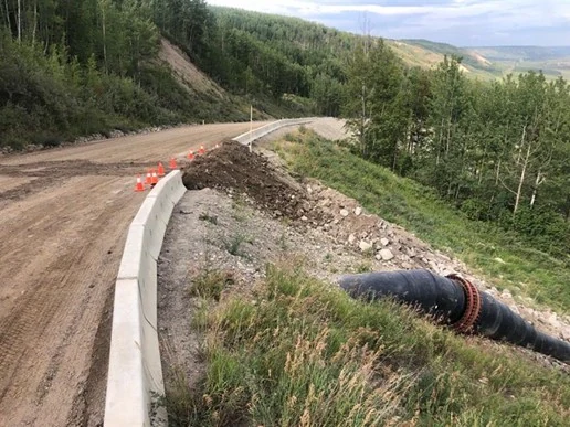 Farrell Creek Pipe Installation — construction progress 2