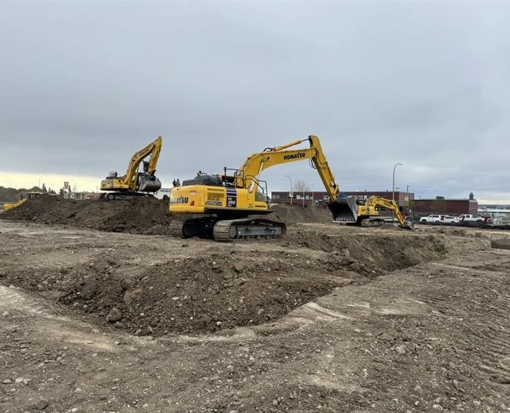 The Harlequin construction site