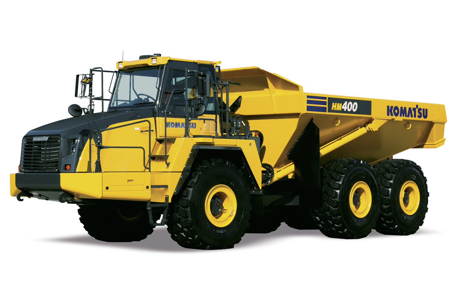 Representative articulated haul truck for material handling