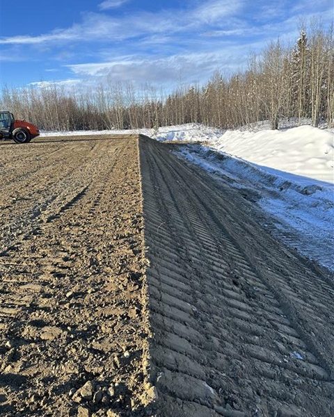 Cell Fill Final Grading and Sloped for Positive Drainage